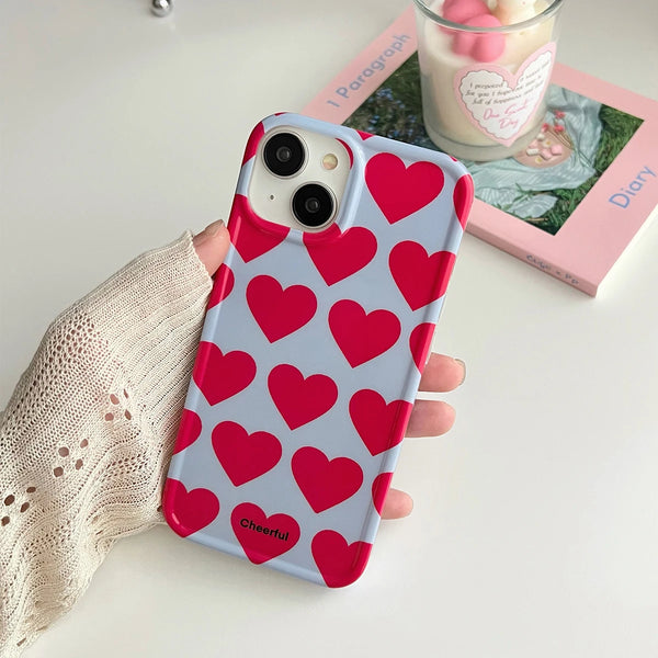 Cute Love Heart Protective Shockproof iPhone Case
