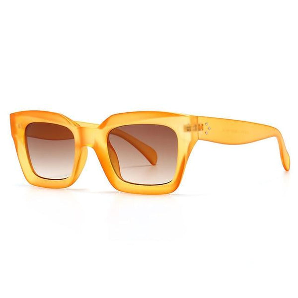 SIGNATURE SQUARE SUNGLASSES 567473 IN GOLD METAL MONOGRAM ON LENSES main image 1