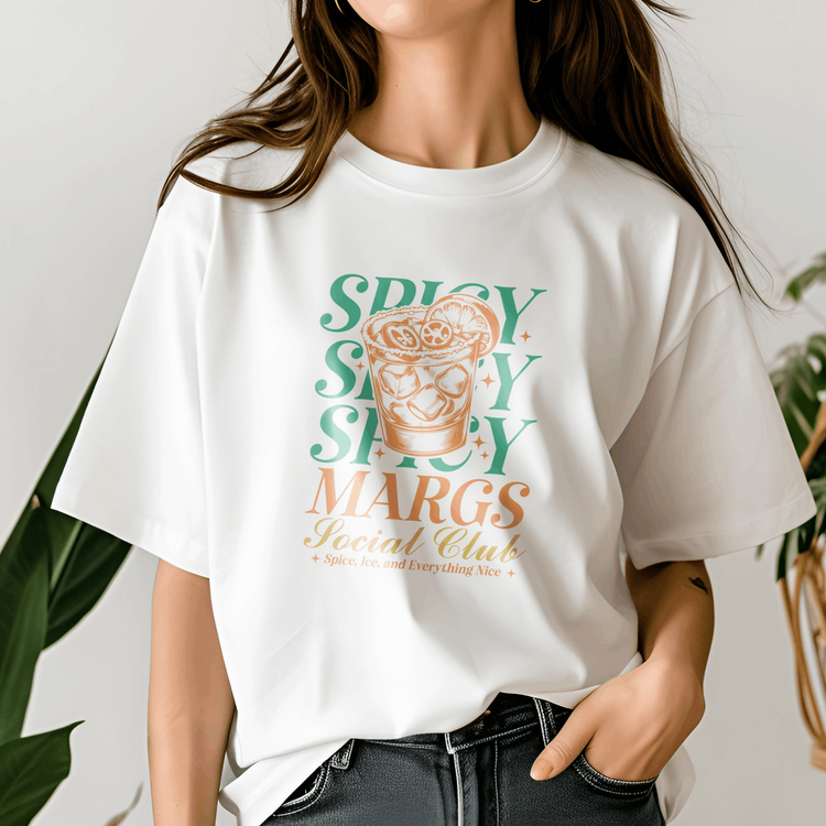 Spicy Margarita Printed Boyfriend T-Shirt ( + more colors)