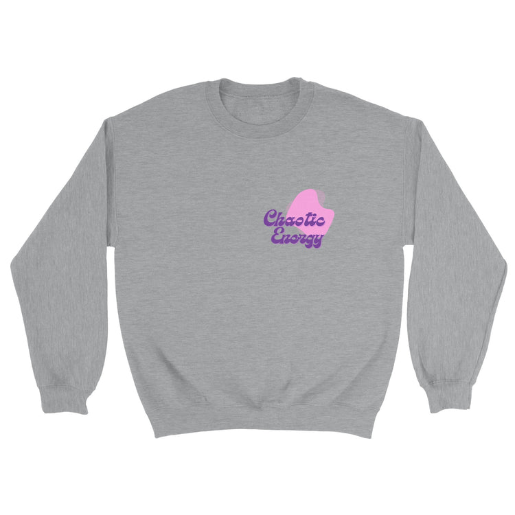 Chaotic Energy Funky Font Printed Sweatshirt ( + more colors)