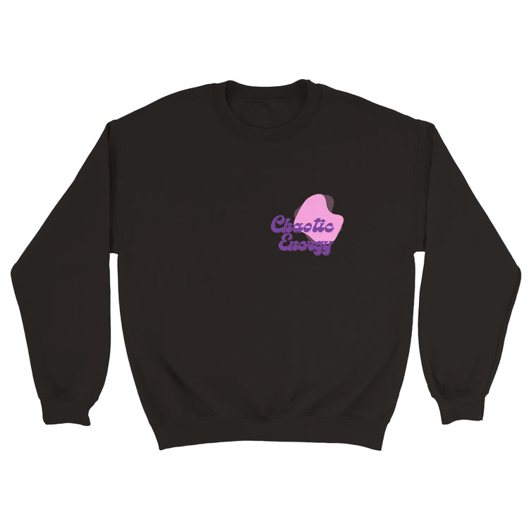 Chaotic Energy Funky Font Printed Sweatshirt ( + more colors)