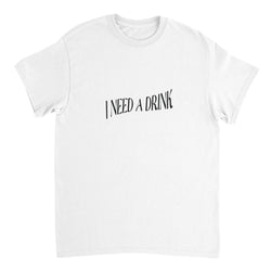 Wavy Print I Need A Drink T-Shirt ( + more colors)