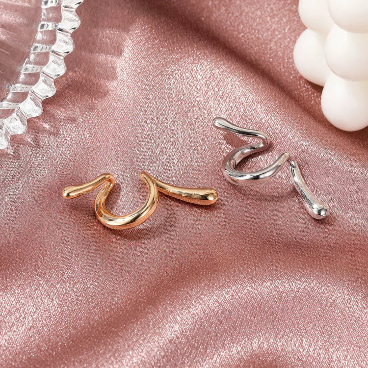 Chic Irregular Design Geometric Snake Ear Cuff