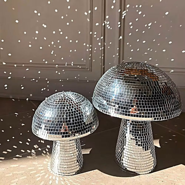 Aesthetic Mushroom Mirror Disco Ball Home Decoration