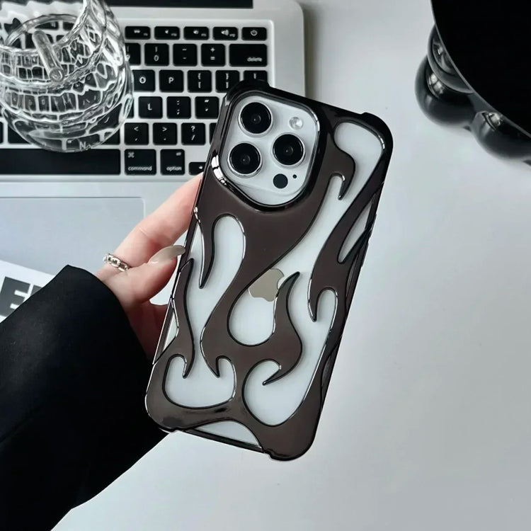 Creative 3D Hollowed Flame iPhone Case