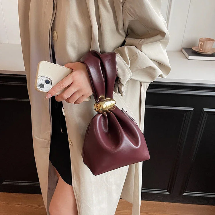 Mini Faux Leather Festive Party Handbag