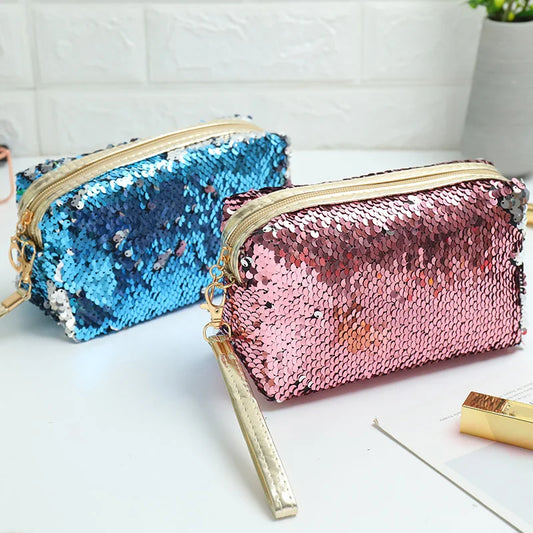 Cute Sequined Travel Makeup Bag ( + more colors)