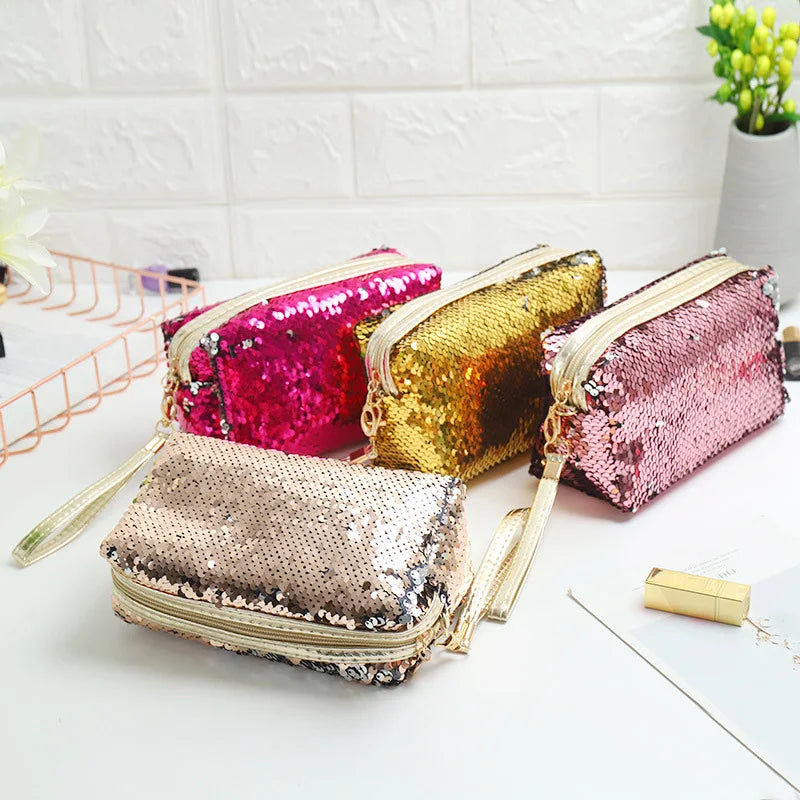 Cute Sequined Travel Makeup Bag ( + more colors)