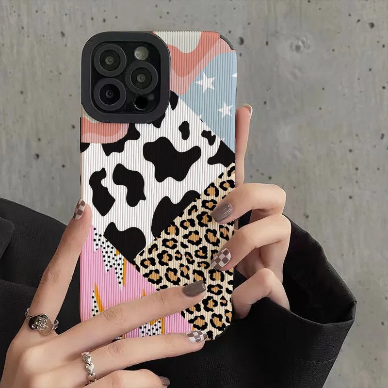 Funky Multi Print Leopard Silicone iPhone Case Funky Multi Print Leopard Silicone iPhone Case