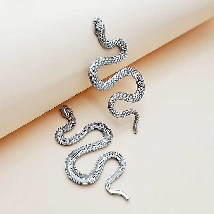 Avant-Garde Exaggerated Snake Shaped Statement Earrings