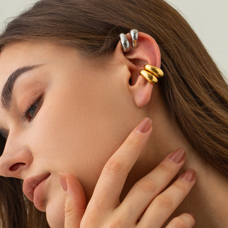 18K Gold Plated Stainless Steel Earcuffs