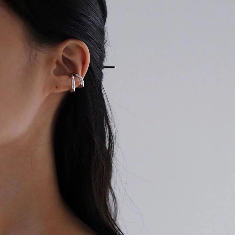 No Piercing Double Hoop Ear Cuff