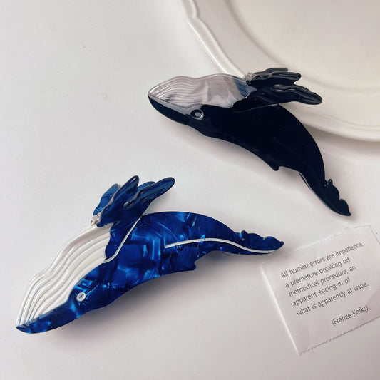 Unique Blue Whale Big Hair Claws