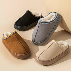 Fluffy Warm Platform Non Slip House Slippers