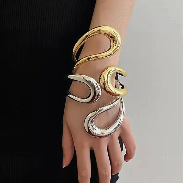 Intricate Steel Contemporary Bracelets And Chokers