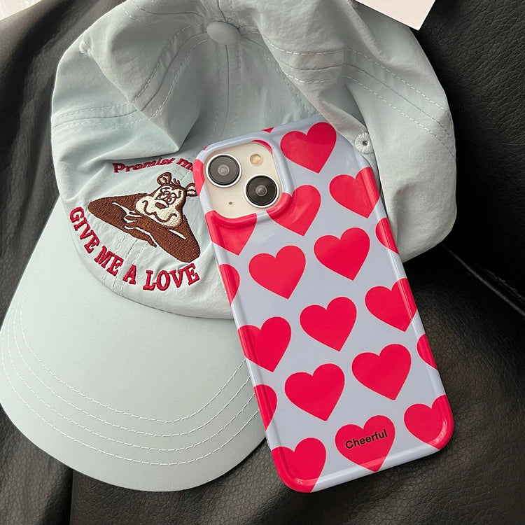 Cute Love Heart Protective Shockproof iPhone Case