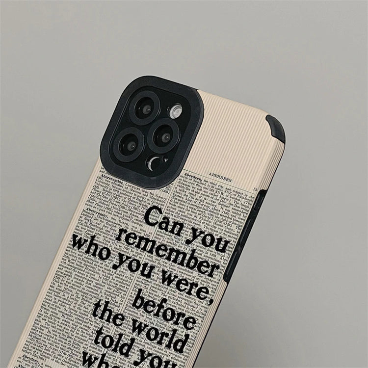 Affirmation Soft Faux Leather Shockproof iPhone Case