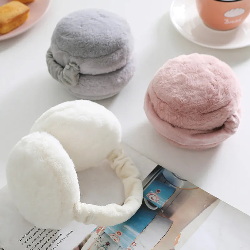 Soft Plush Fuzzy Foldable Earmuffs (+ more colors)