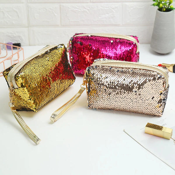 Cute Sequined Travel Makeup Bag ( + more colors)