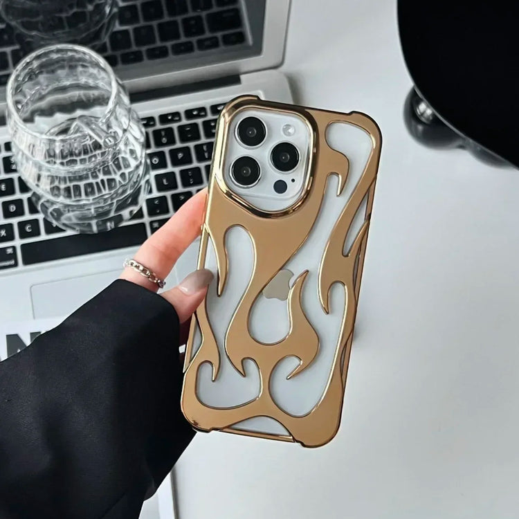 Creative 3D Hollowed Flame iPhone Case