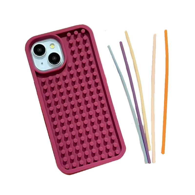 Anti Anxiety Sensory Activity Soft Silicone iPhone Case Anti Anxiety Sensory Activity Soft Silicone iPhone Case