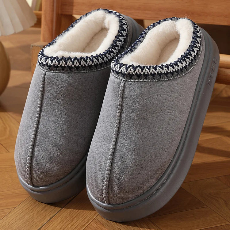 Fluffy Warm Platform Non Slip House Slippers