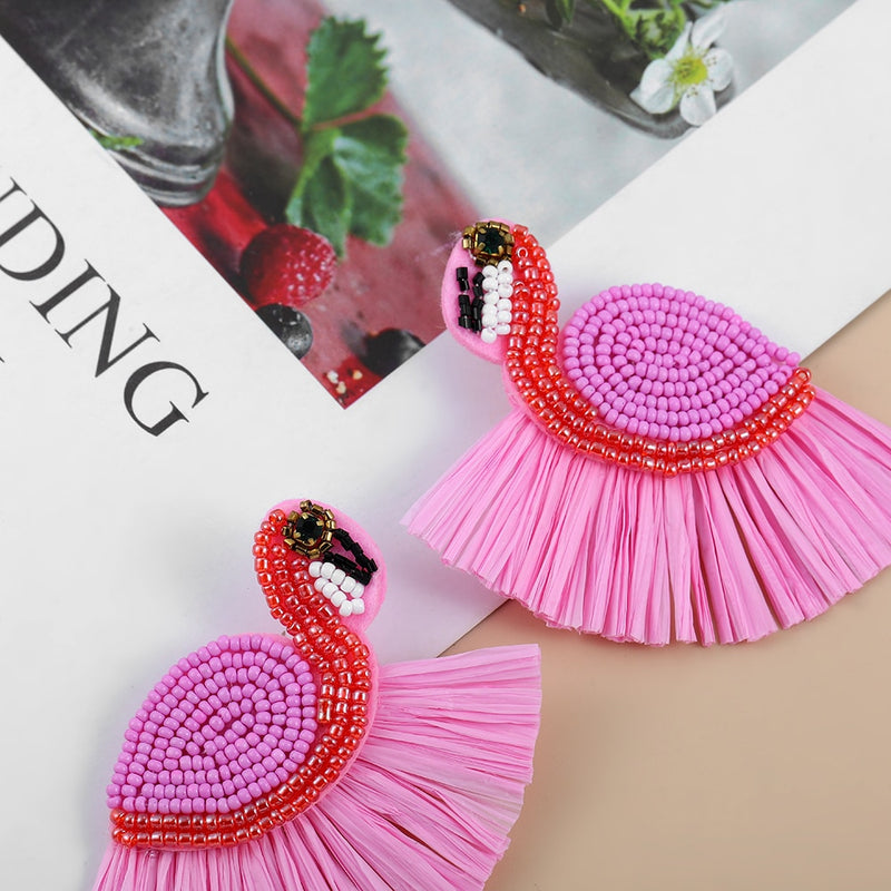 Colorful Bohemian Beaded Statement Earrings ( + more styles)