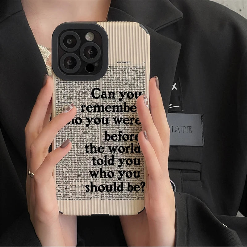 Affirmation Soft Faux Leather Shockproof iPhone Case