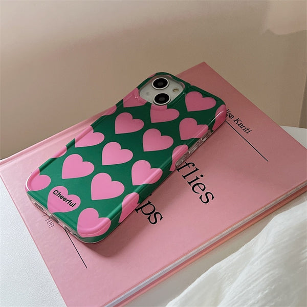 Cute Love Heart Protective iPhone Case