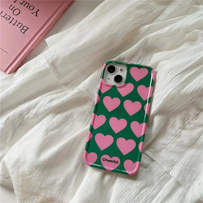 Cute Love Heart Protective iPhone Case