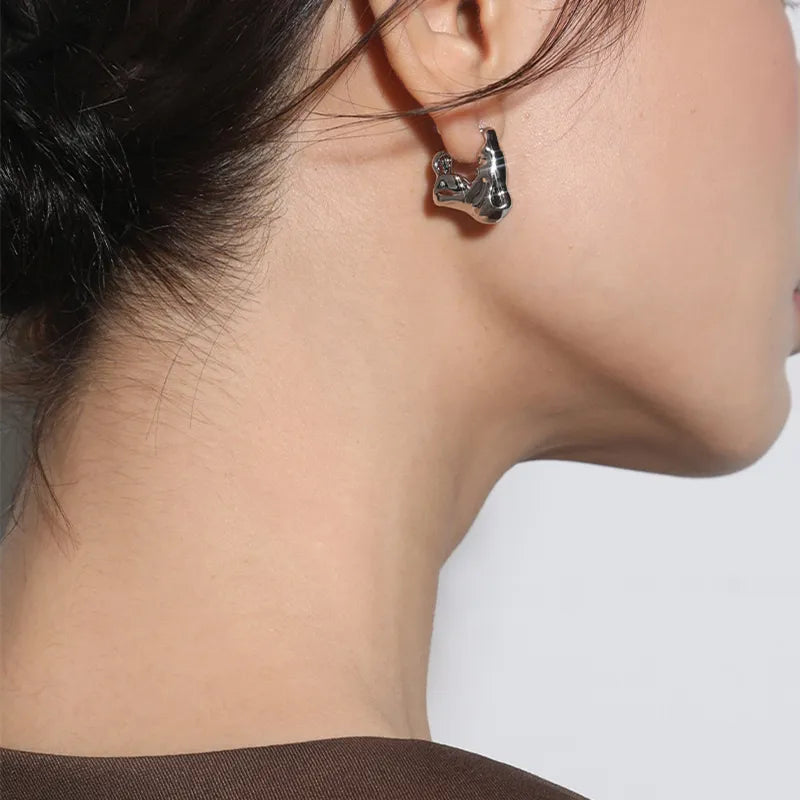 Irregular Retro Geometric Statement Earrings