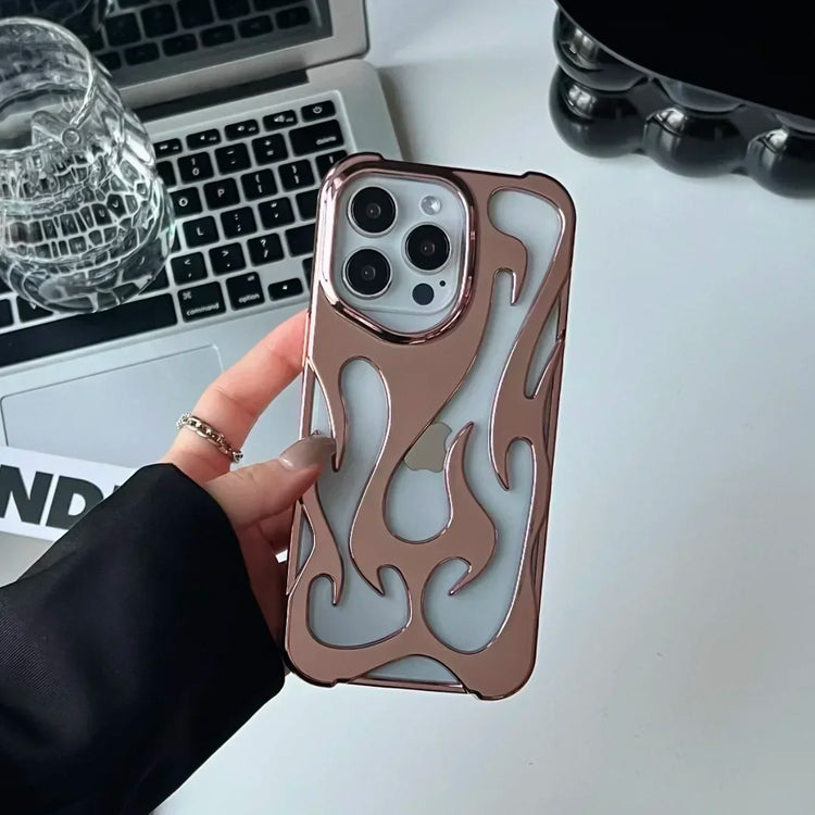 Creative 3D Hollowed Flame iPhone Case