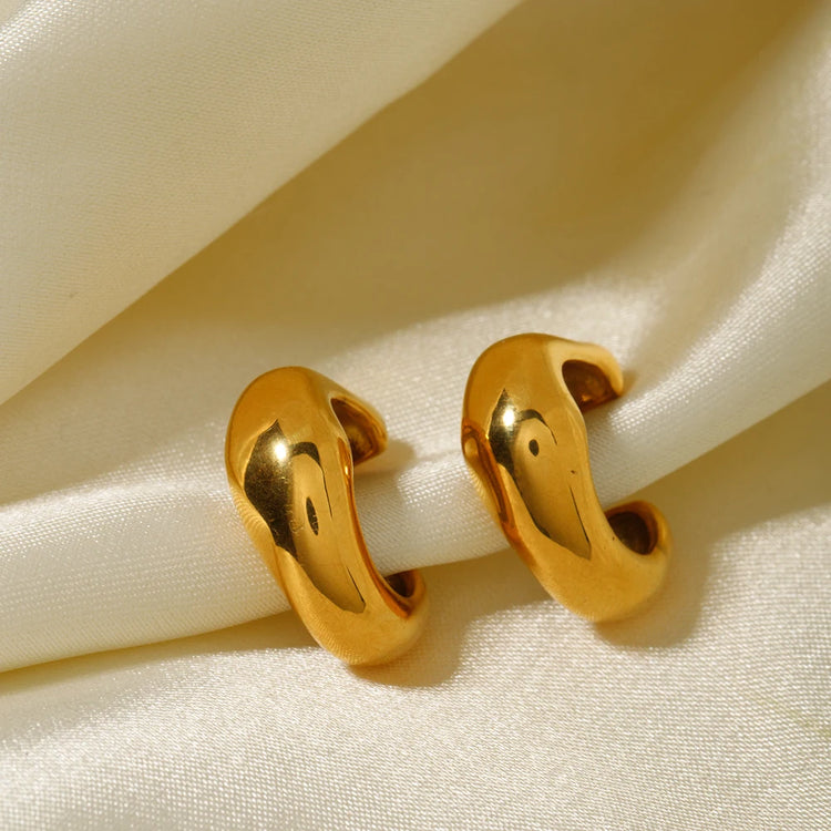 18K Gold Plated Stainless Steel Earcuffs