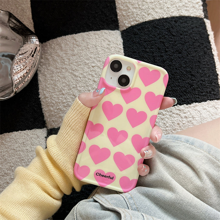 Cute Love Heart Protective iPhone Case