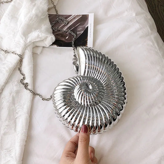 Unique Conch Shape Summer Dinner Clutch