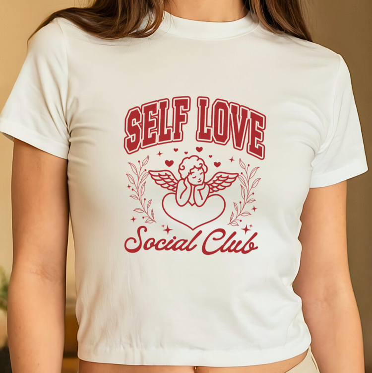 Self Love Social Club Cropped Baby Tee ( + more colors)