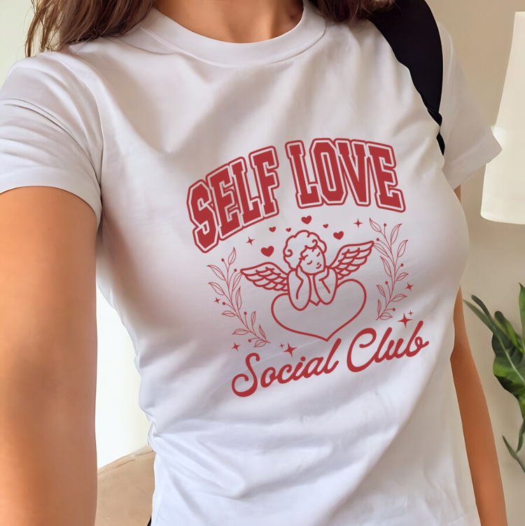 Self Love Social Club Cropped Baby Tee ( + more colors)