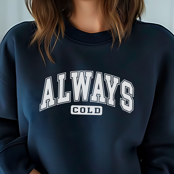 Cozy Heavy Blend Always Cold Fall Winter Sweatshirt ( + more colors)