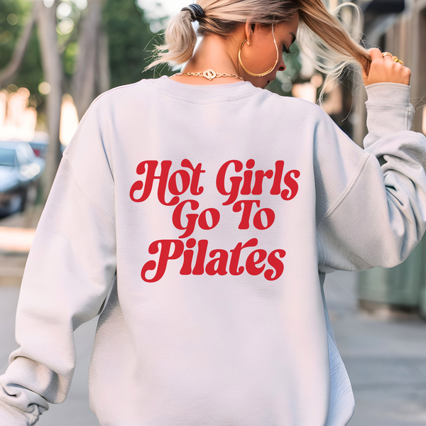 Back Print Pilates Girl Sweatshirt ( + more colors)