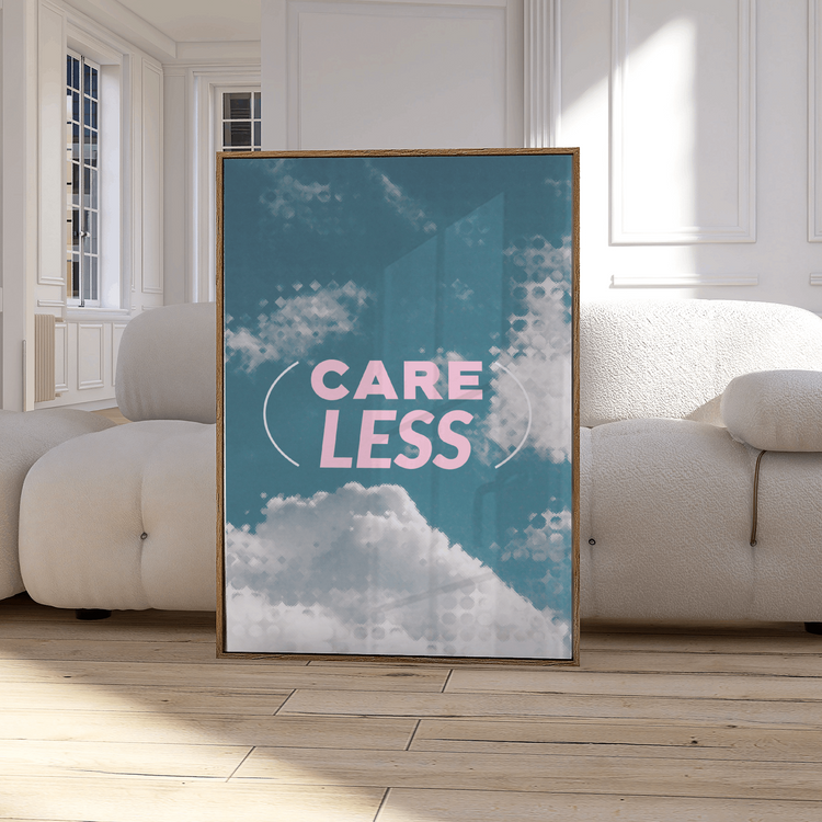 Dreamy Aesthetic Care Less High Quality Matte Paper Poster