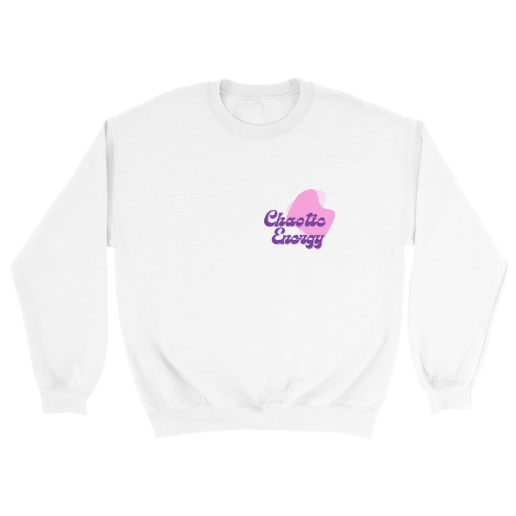 Chaotic Energy Funky Font Printed Sweatshirt ( + more colors)