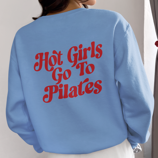 Back Print Pilates Girl Sweatshirt ( + more colors)