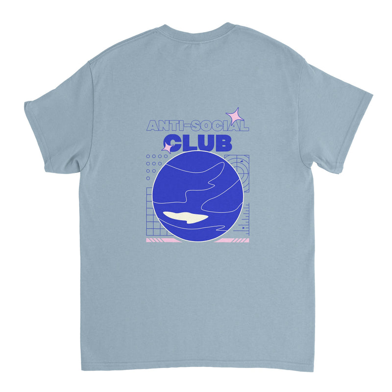 Unisex Crewneck Anti-Social Club Back Print T-Shirt ( + more colors)