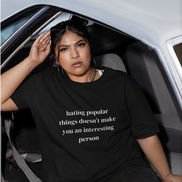 Pop Culture Quote Printed T-Shirt ( + more colors)