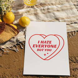 Funny Sarcastic Valentine's Love Wall Art Print