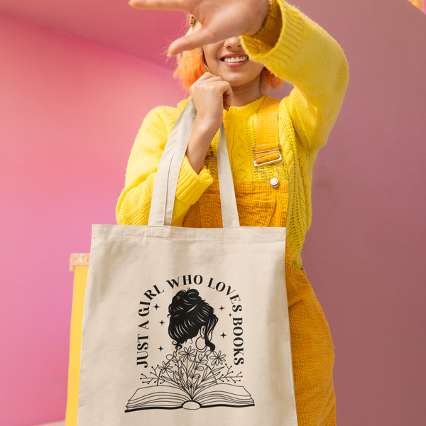 Classic Book Lover Cotton Tote Bag ( + more colors)