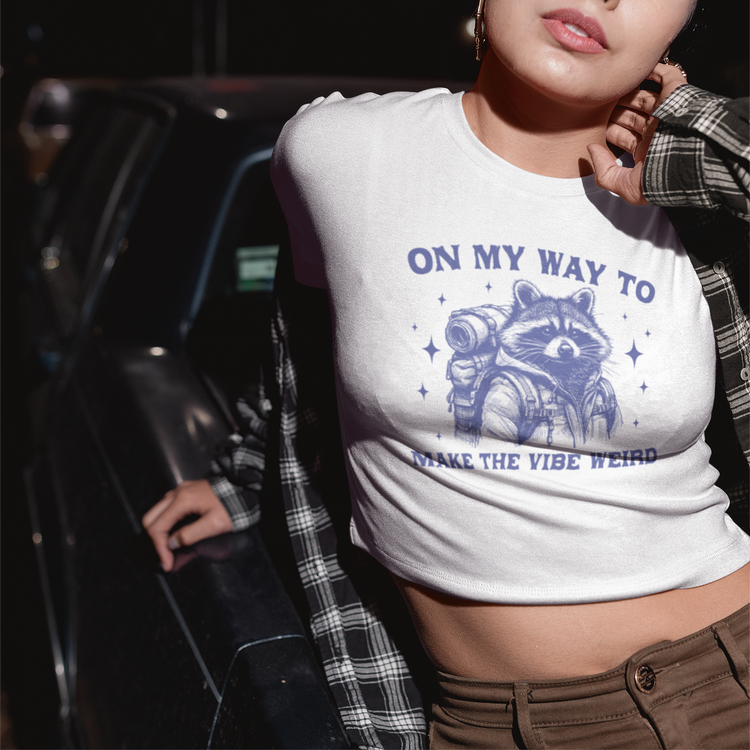 Funny Graphic Printed Crop Top Baby Tee ( + more colors)