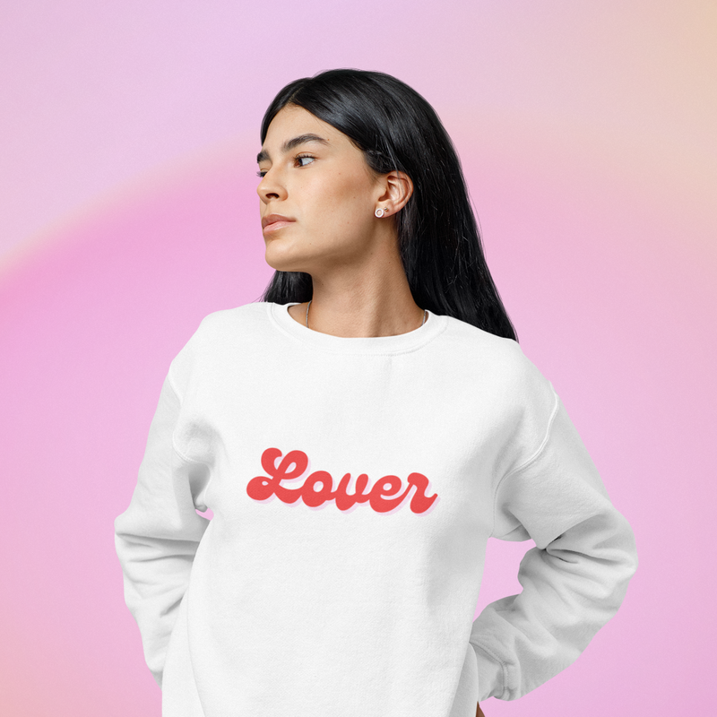 Retro Font Printed Lover Sweatshirt ( + more colors)