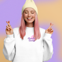 Chaotic Energy Funky Font Printed Sweatshirt ( + more colors)