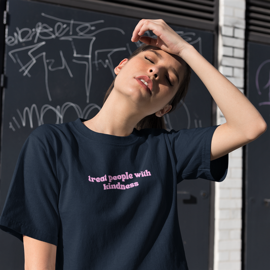 Cute Heavyweight Treat People With Kindness T-shirt